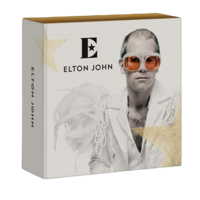 Elton John strieborná minca 1/2 oz proof